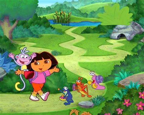 Dora The Explorer And Her Friends Are In The Jungle