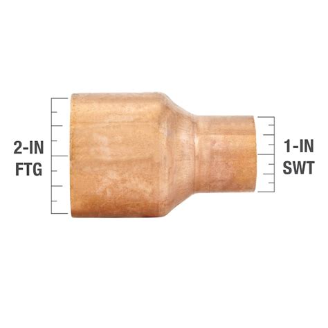 Streamline 2 In X 1 In Copper Fitting Reducer In The Copper Pipe