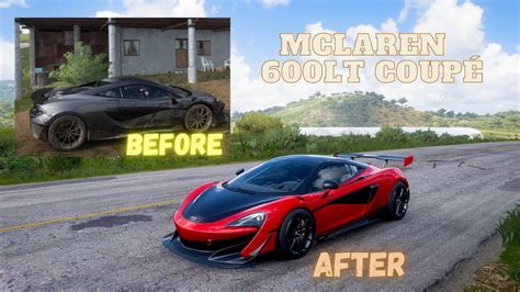 Rebuilding A Damaged Mclaren 600LT Coupe Forza Horizon 5 Gameplay