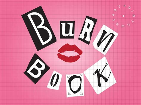 Burn Book Svg Burn Book Digital Mean Girls Quotes Burn Etsy Ireland