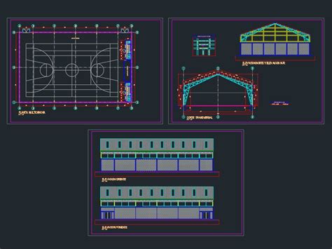 Hangar En M Tal Dans Autocad T L Chargement Cad Kb Bibliocad