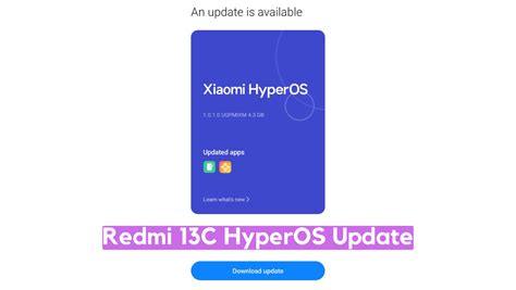 Redmi 13C HyperOS Update Starts To Roll Out Globally Gale Xiaomi
