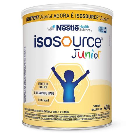 Isosource Júnior 400g Nestlé Enteral Care Nutrição Enteral e