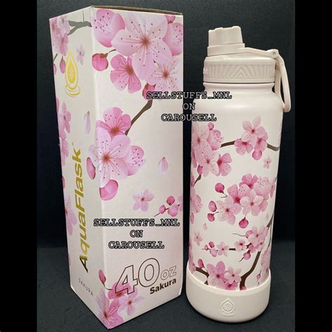 Aquaflask Limited Edition Sakura 40oz Brandnew With Box Aquaflask Aqua Flask Japan Pink Blossom