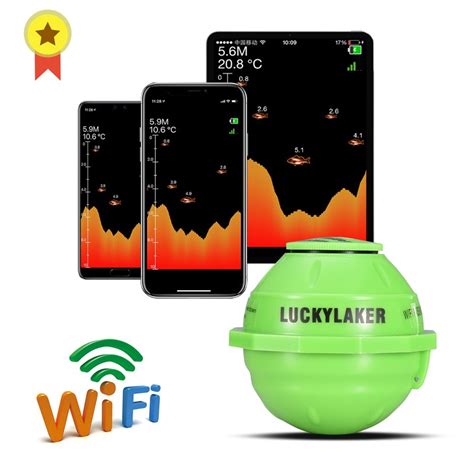 Lucky Sonar Inal Mbrico Ff Buscador De Peces Con Wifi M