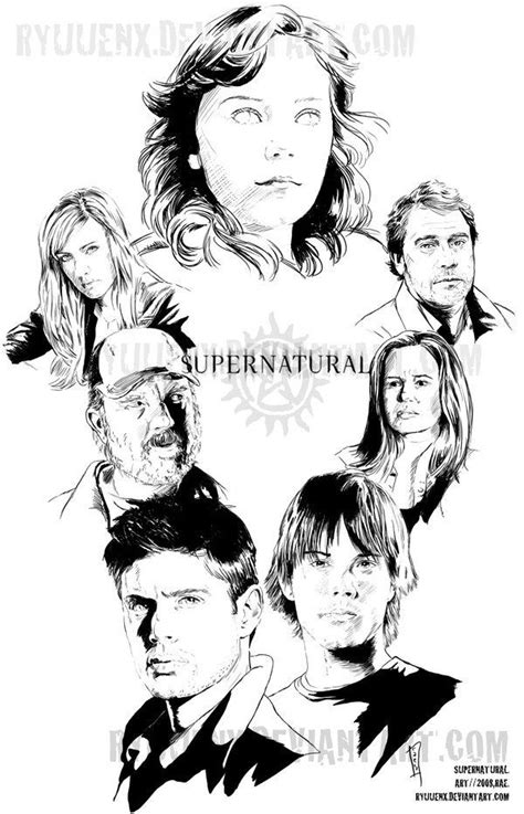 Supernatural Fan Art Páginas Para Colorir Páginas Para Colorir Para Adultos Livro De Colorir