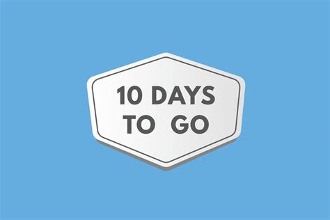 Days To Go Countdown Template Ten Day Countdown Left Days Banner