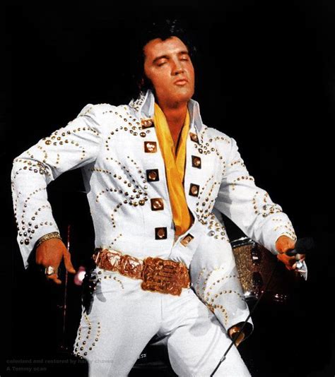 The God Of Beauty Elvis Wearing The Adonis Aka The Comet Jumpsuit The Suit Had A Matching