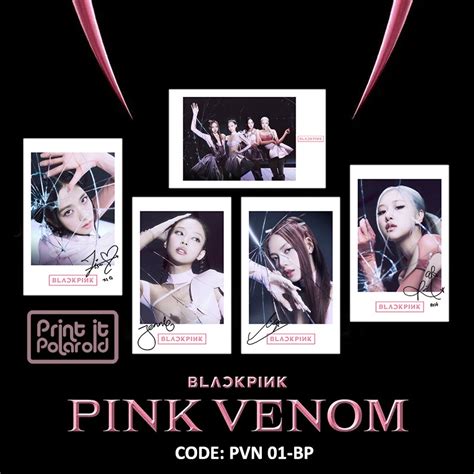 Jual Blackpink Pink Venom Kpop Polaroid Ttd Photo Strip Photocard