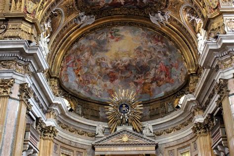 Apse Fresco By Baciccia G B Gaulli 1679 Adoration Of The