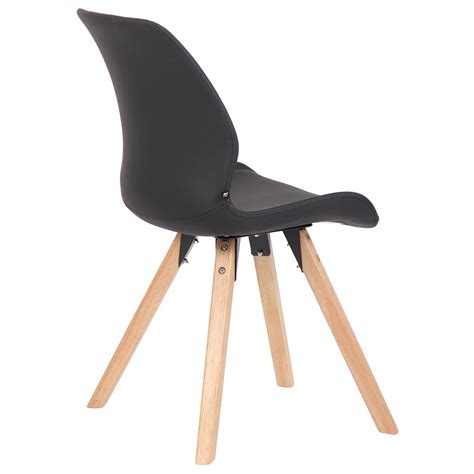 Lot De Chaises Visiteur Kali Cuir Assise Rembourr E Noir Chaisepro Fr