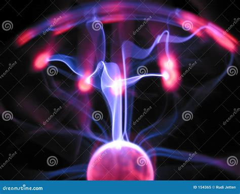 Plasma lamp 2 stock image. Image of dark, beams, fingers - 154365