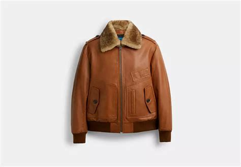 Coach® The Lil Nas X Drop Shearling Utility Bomber Jacket