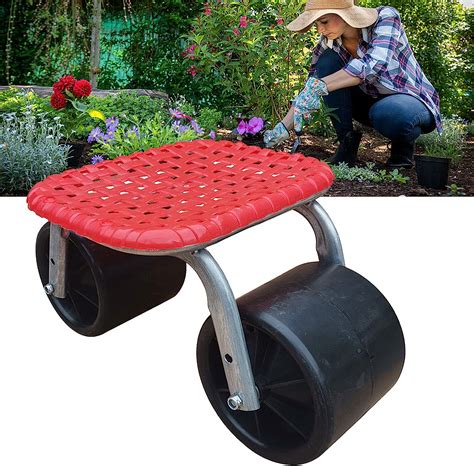 Garden Stool With Wheels For Picking Planting Car Repair Rolling Weeding Stool