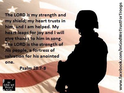 Facebook Ingodwetrustfortroops Lord Is My Strength Psalms