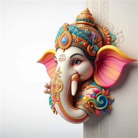 Premium Photo Lord Ganesh Head Image Background