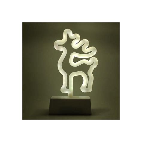 Deco Lite 8" Reindeer Christmas Neon Light for Home Bedroom Room Decor