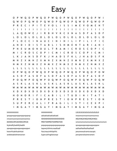 Easy Word Search WordMint