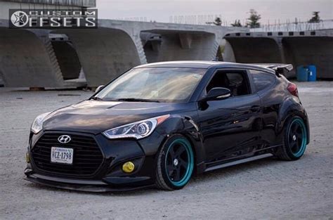 2013 Hyundai Veloster Wheel Offset Poke Coilovers 284839 Custom Offsets