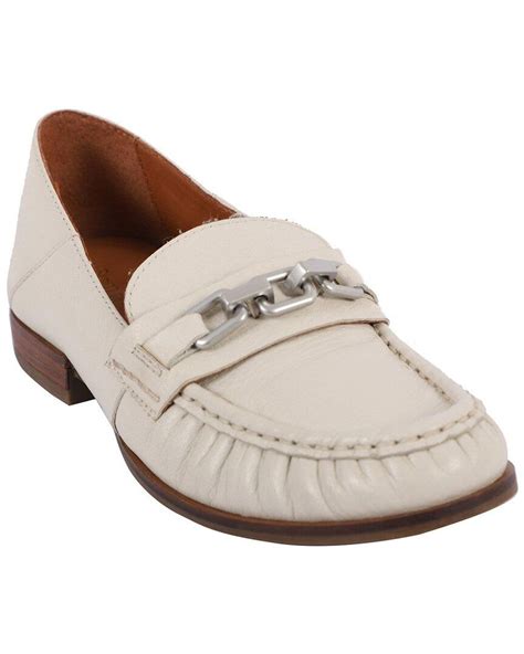 Gentle Souls By Kenneth Cole Janella Leather Loafer In White Lyst