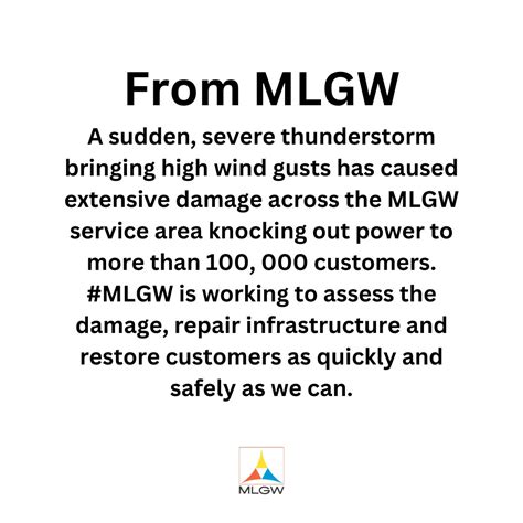 Mlgw On Twitter A Sudden Severe Thunderstorm Bringing High Wind