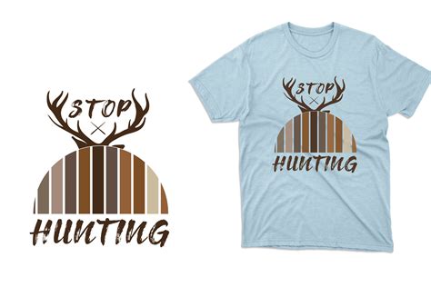 Stop Hunting T Shirt Design Graphic By Masum Bhuiyan · Creative Fabrica