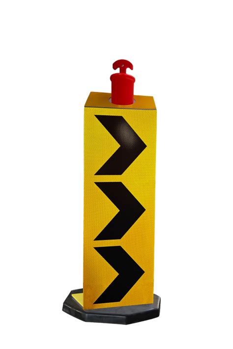 Bollard Sign Corflute Chevron Right Arrow Cl Safety Signs Uss