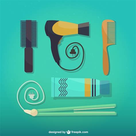 Outils De Coiffure Vecteur Gratuite