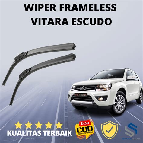 Jual Wiper Escudo Vitara Sapuan Kaca Mobil Model Frameless Banana Karet