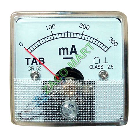 Jual Amperemeter Analog Dc Direct Cr Tab Ma Jakarta Pusat Zaco