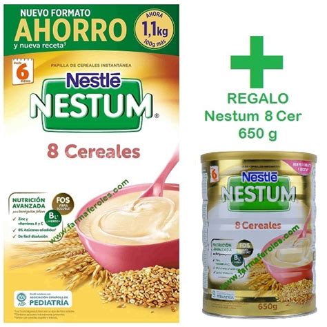 Nestle Nestum 8 Cereales Con Bifidus 650gr Regalo 5 Cereales 650 G