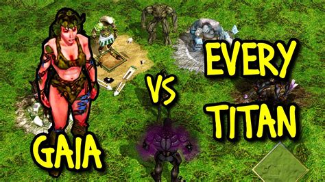 GAIA Vs EVERY TITAN Age Of Mythology YouTube