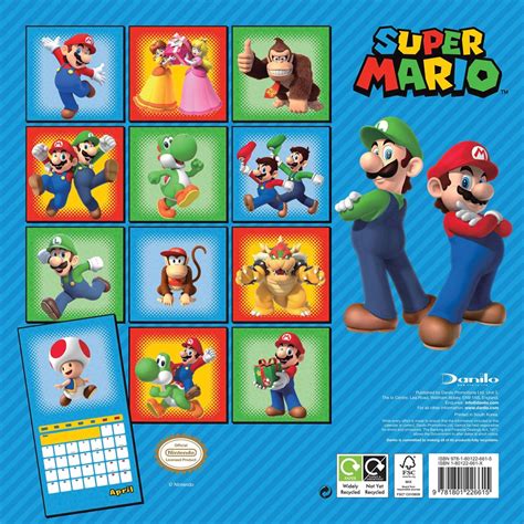 Super Mario Bros Calendar Nonna Annalise