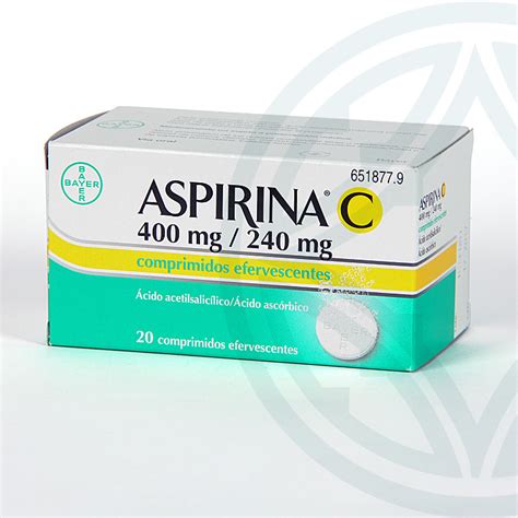 Aspirina C Comprimidos Efervescentes Dolor Fiebre Inflamaci N