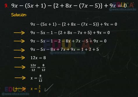 Soluci N Ejercicio Resoluci N De Ecuaciones De Primer Grado Con