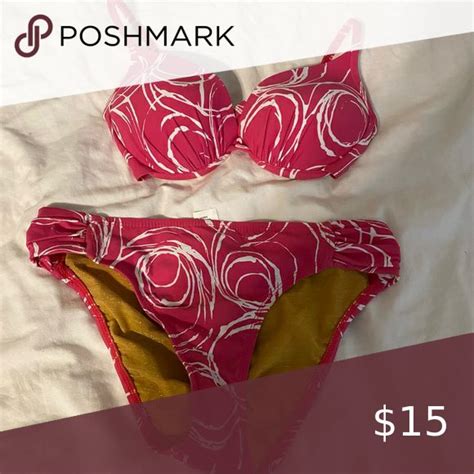 Athena Pink And White Bikini Swim Set In 2022 White Bikini Bikinis