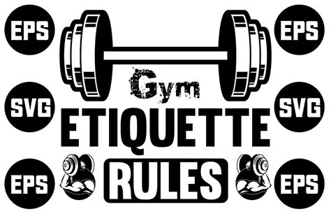 Gym Etiquette Rules Graphic By Hasshoo · Creative Fabrica