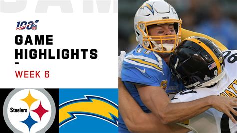 Steelers Vs Chargers Week 6 Highlights Nfl 2019 Youtube