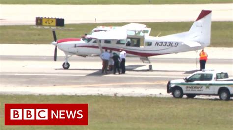 Passenger Lands Florida Plane After Pilot Falls Ill Bbc News Youtube