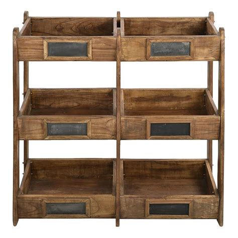 Wooden Storage Shelves | Chairish