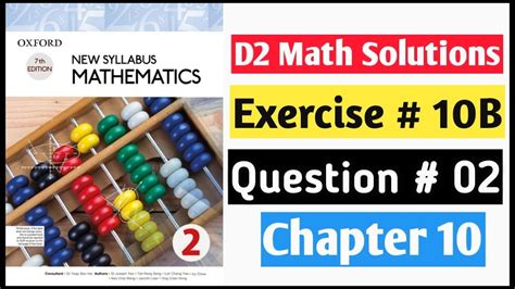 Exercise 10B Question No 2 Oxford NSM D2 Chapter 10 Pythagora S