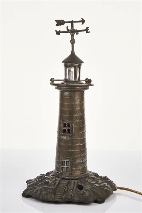 Bronze Lighthouse Form Table Lamp Shapiro Auctioneers