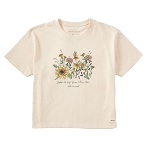 Women S Realaxed Wildflowers Boxy Crusher Tee Life Is Good Official Site