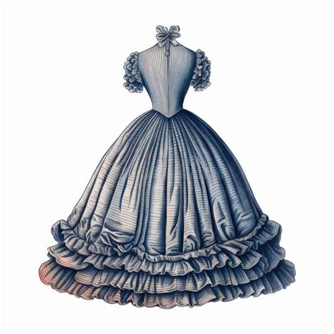 Victorian Ball Gown Stock Illustrations 110 Victorian Ball Gown Stock