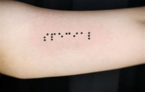 20+ Inspiring Braille Tattoo Ideas & FAQs - Tattoo Twist