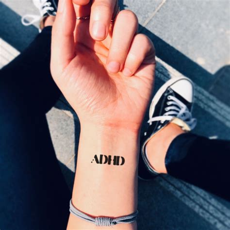 Adhd Temporary Tattoo Sticker - OhMyTat