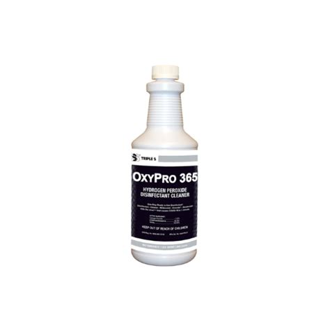 Triple S Oxypro 365 Hydrogen Peroxide Disinfectant Cleaner Boettcher Service And Supply