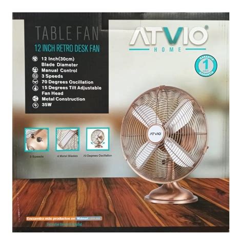 Ventilador Retro Cobre Atvio De Escritorio Mercado Libre