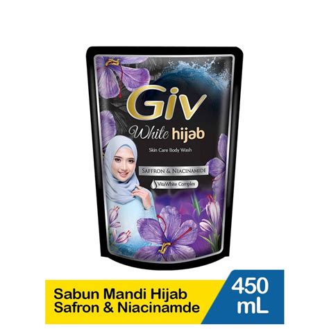 Jual Giv Body Wash Hijab Tin Zaitun Flower Berry Glowing White