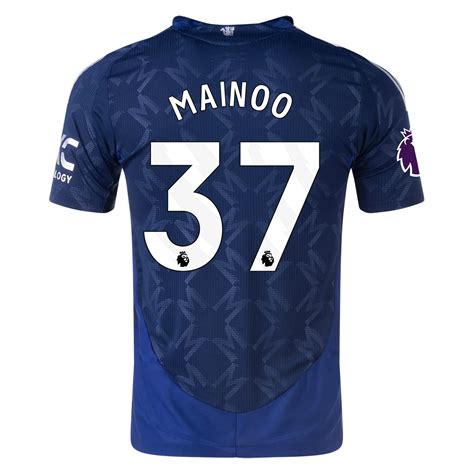 Kobbie Mainoo Manchester United Authentic Away Jersey By Adidas